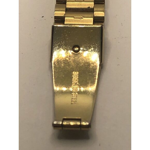 Fossil Watch Parts Partial Band 18/22mm Without Clasp Gold Tone Links GY253 - Picture 7 of 10